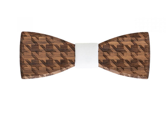 Holzfliege aus Nussbaum Holz mit schöner Musterung